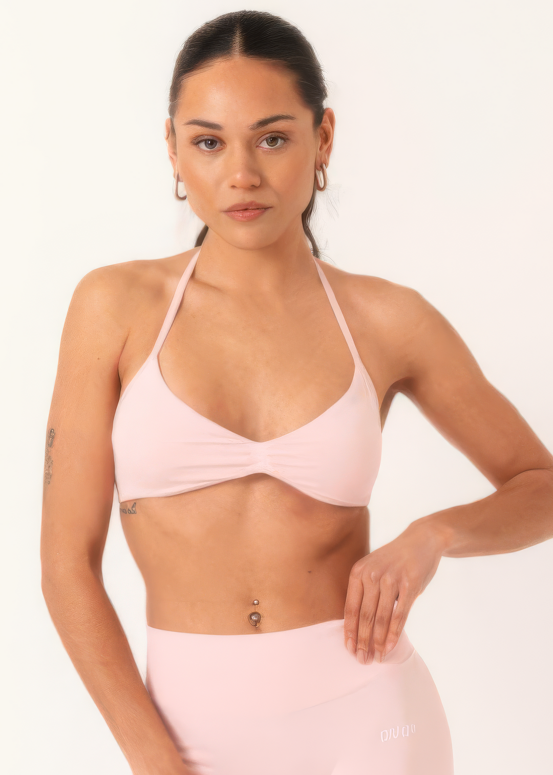 Avae Wear Enhance Strappy Sports Bra Pink - Sports Bra Front View