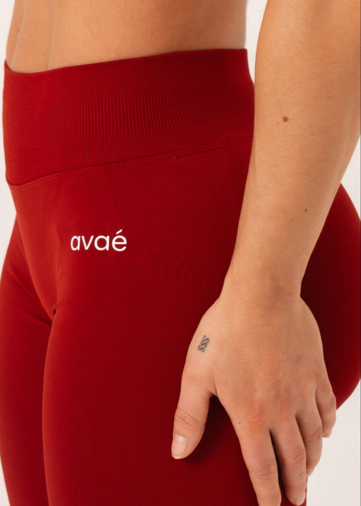 Enhance Legging Red - Workout - Avae Wear