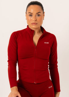 Enhance Full Zip Jacket - Red