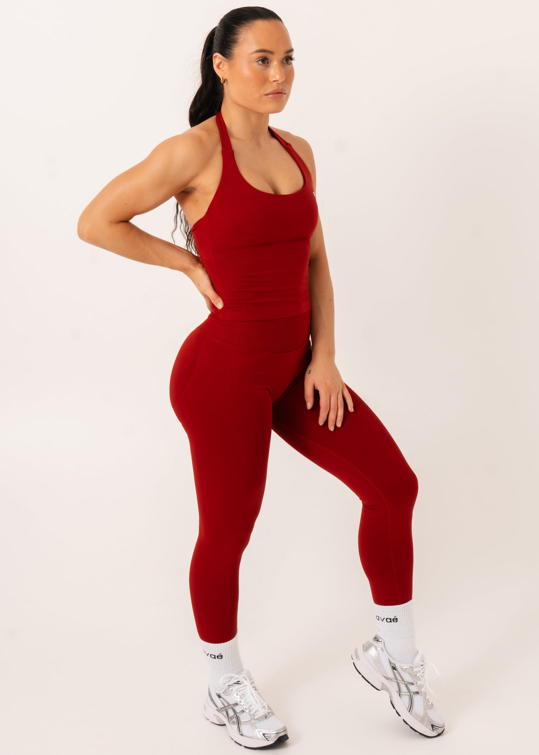 Enhance Legging Red - Workout - Avae Wear