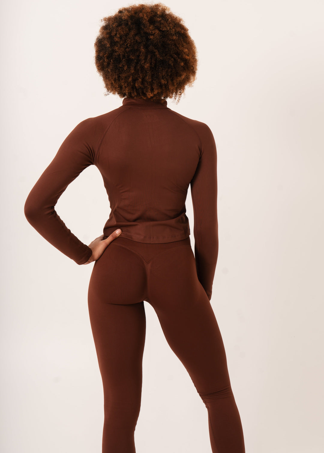 Enhance Legging Brown - Detail Compression Fit - Avae Wear