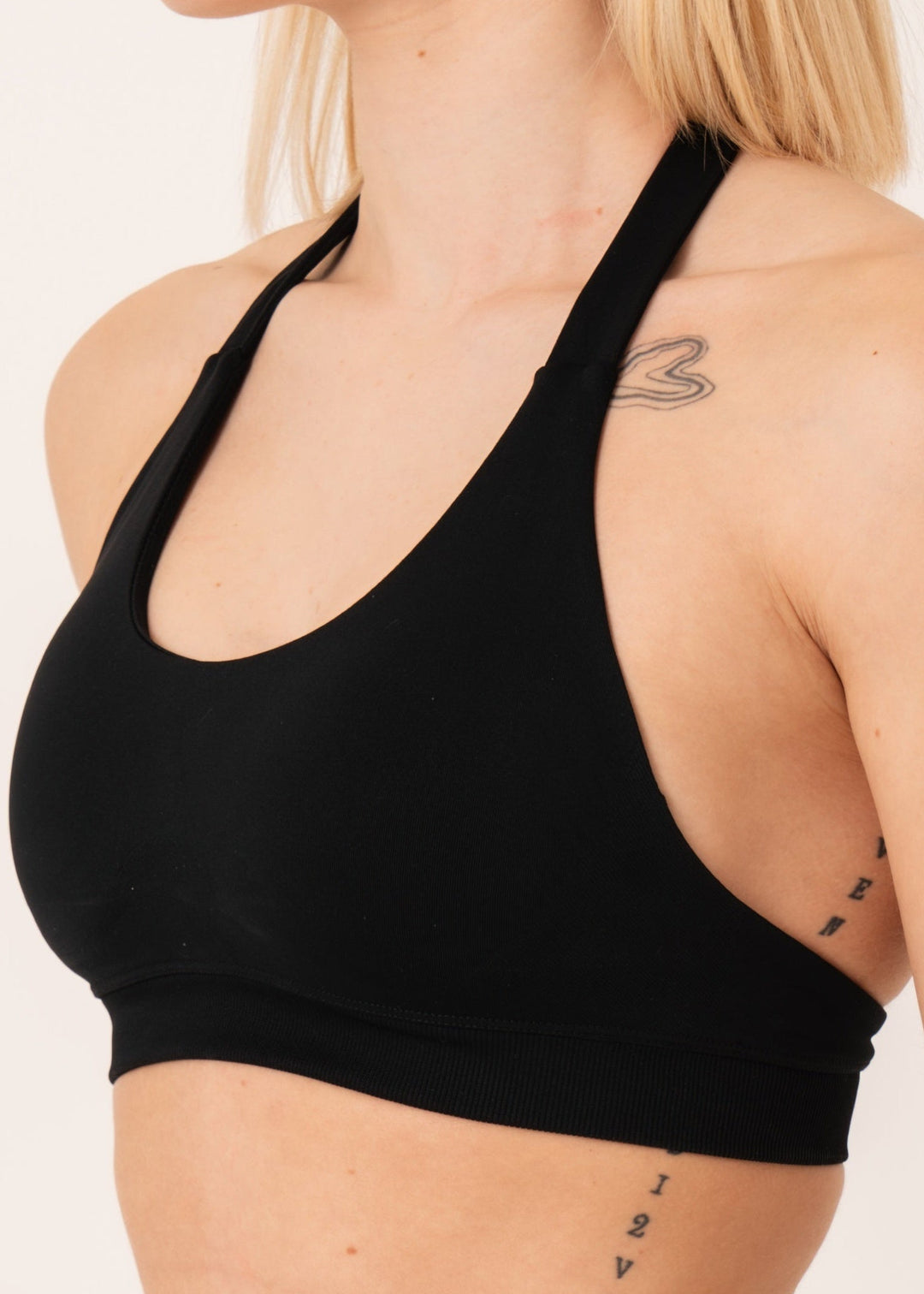 Enhance Halterneck Sports Bra Black - Workout - Avae Wear