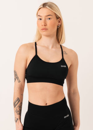 Enhance Crossback Sports Bra - Black